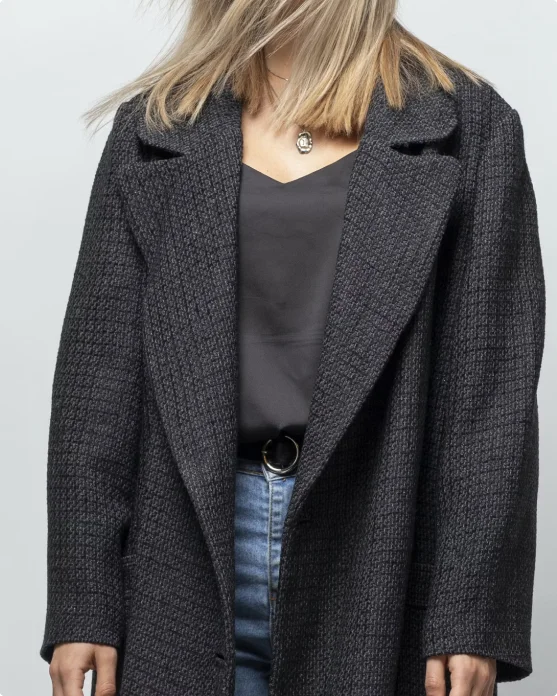 Embroidered Cotton Blazer (2)Taupe XS