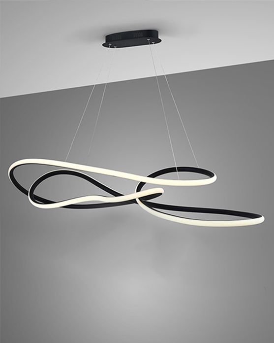 Evania - Candeeiro grande preto mate 