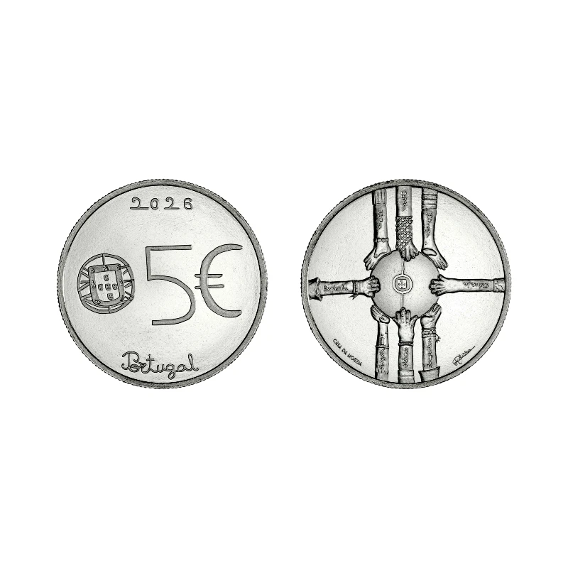Portugal 2026 – Multiculturalidade – 5€ UNC