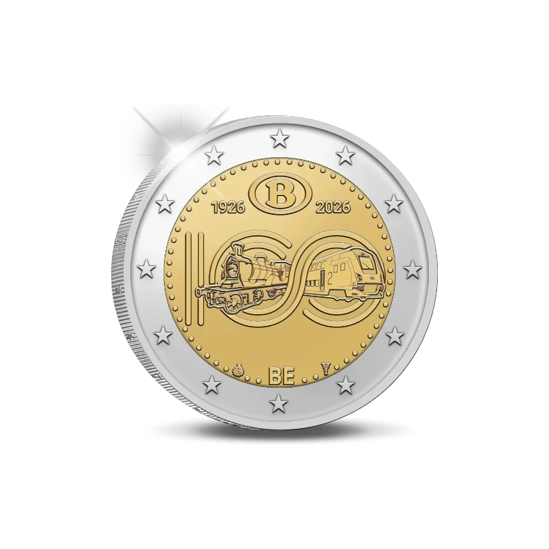 Bélgica 2026 – Caminhos de Ferro – 2€ Proof