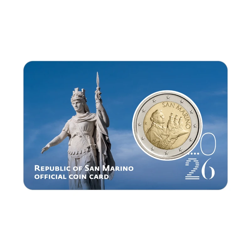 San Marino 2026 – Estátua da Liberdade –2€ 