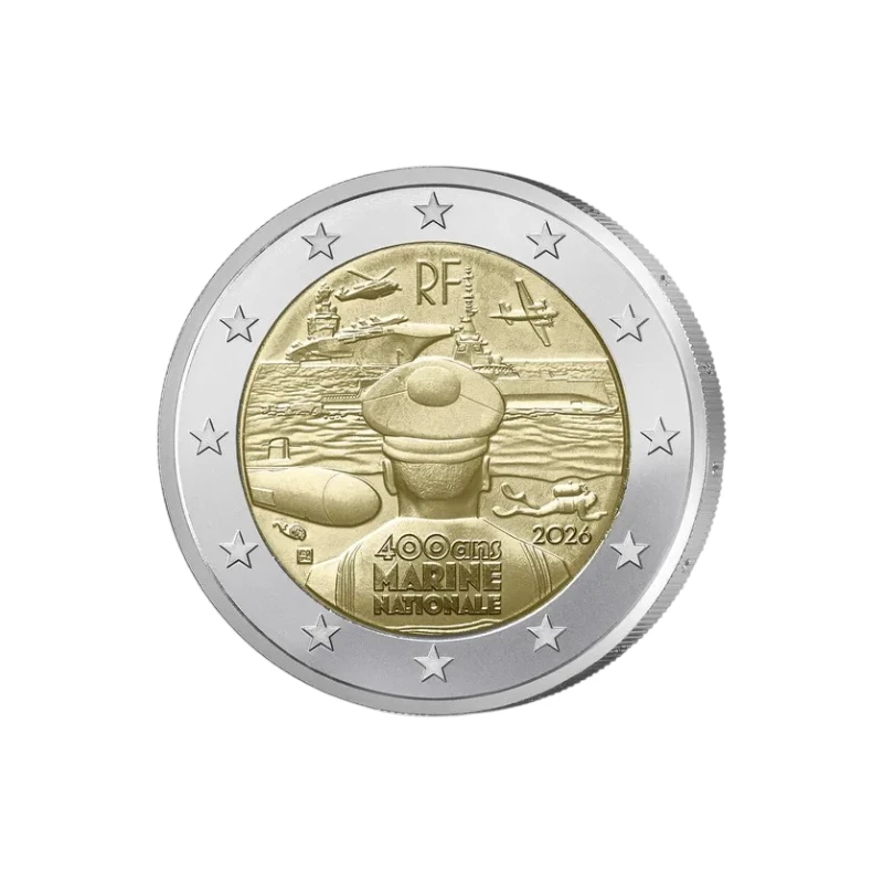 Franca 2026 – Marinha Francesa – 2€