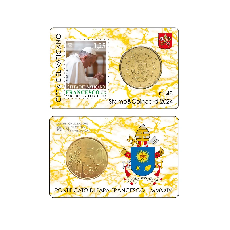 Vaticano 2024 – 0.50€ + stamp 1,25€– CC nº 48