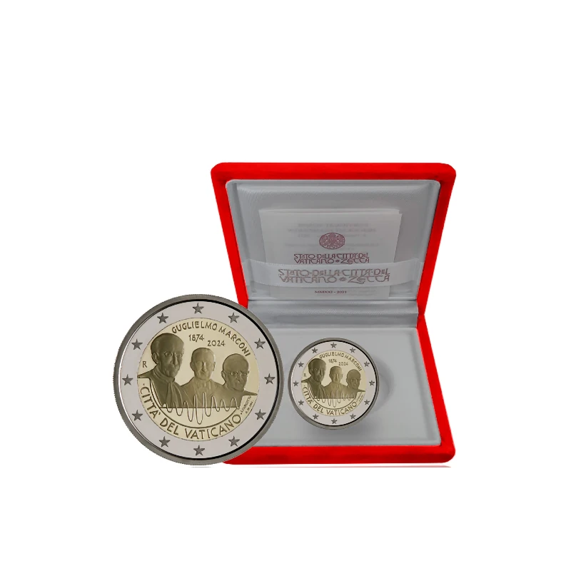 Vaticano 2024 – Guglielmo Marconi– 2€ Proof