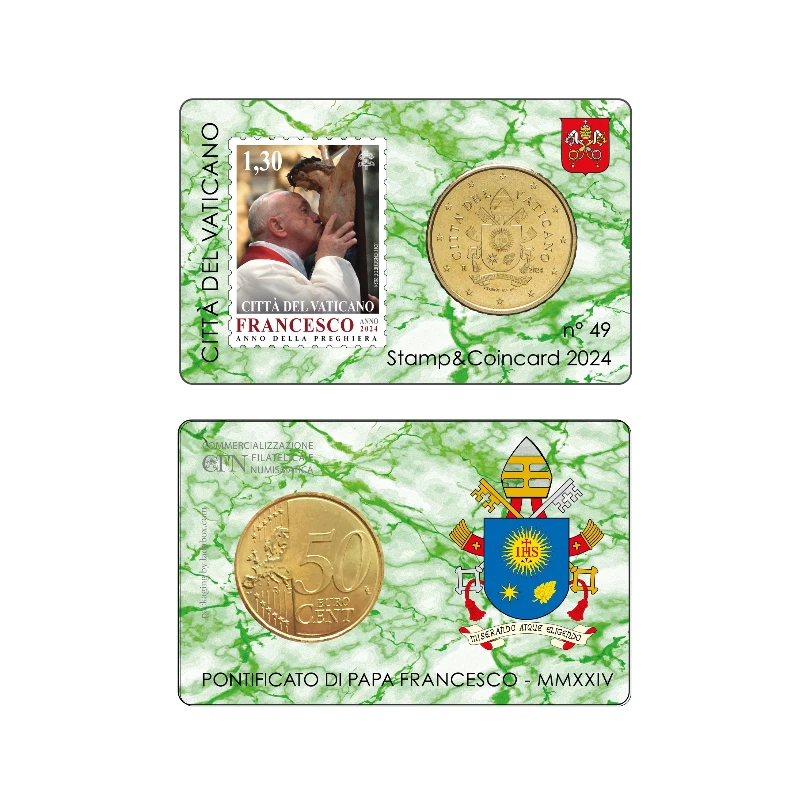 Vaticano 2024 – 0.50€ + stamp 1,30€– CC nº 49