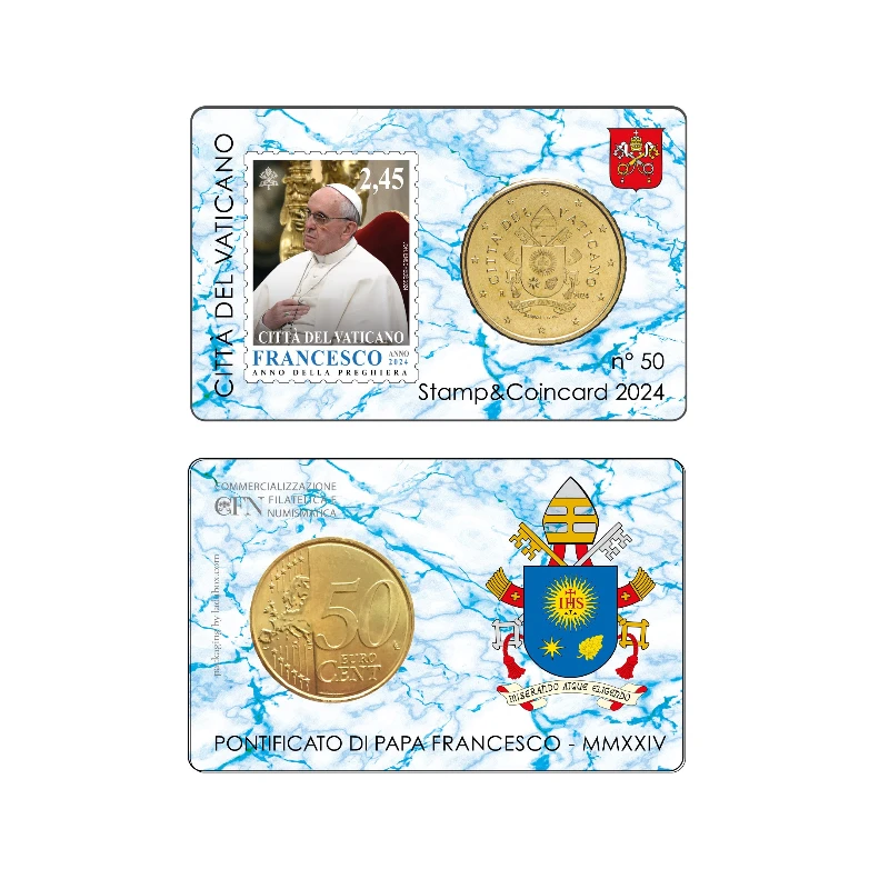 Vaticano 2024 – 0.50€ + stamp 2,45€– CC nº 50
