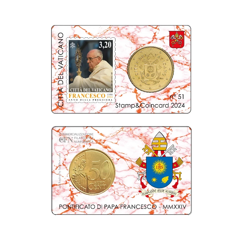 Vaticano 2024 – 0.50€ + stamp 3,20€– CC nº 51