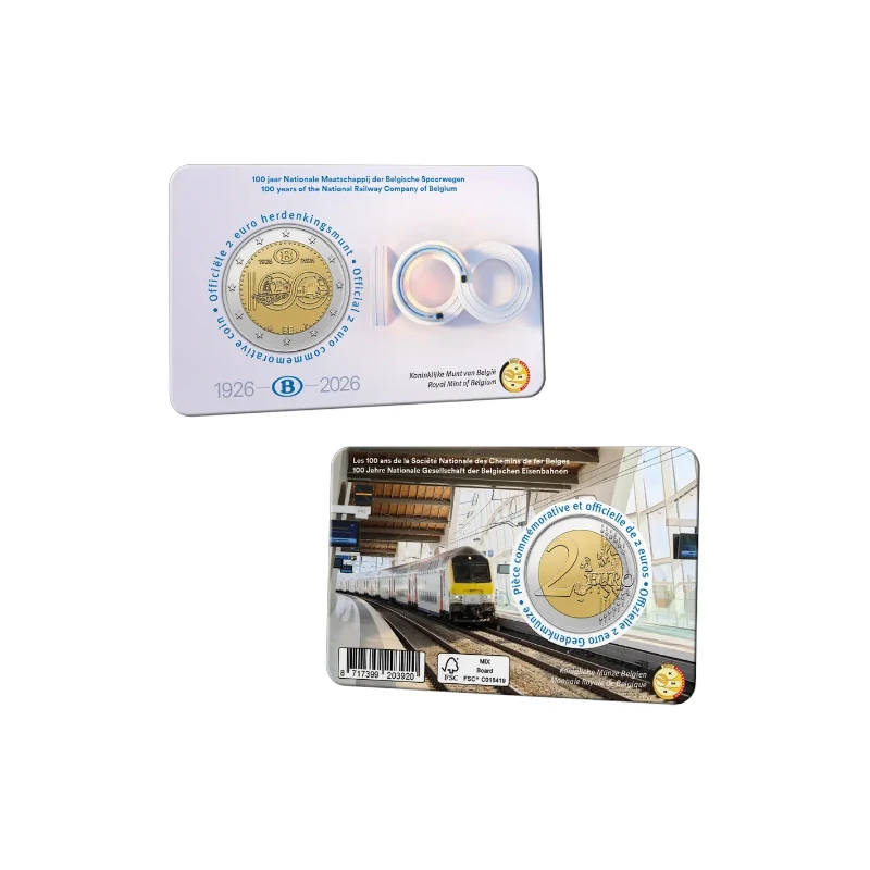 Bélgica 2026 – Caminhos de Ferro – 2€ CC NL