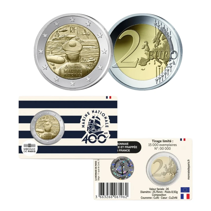 Franca 2026 – Marinha Francesa – 2€ CC
