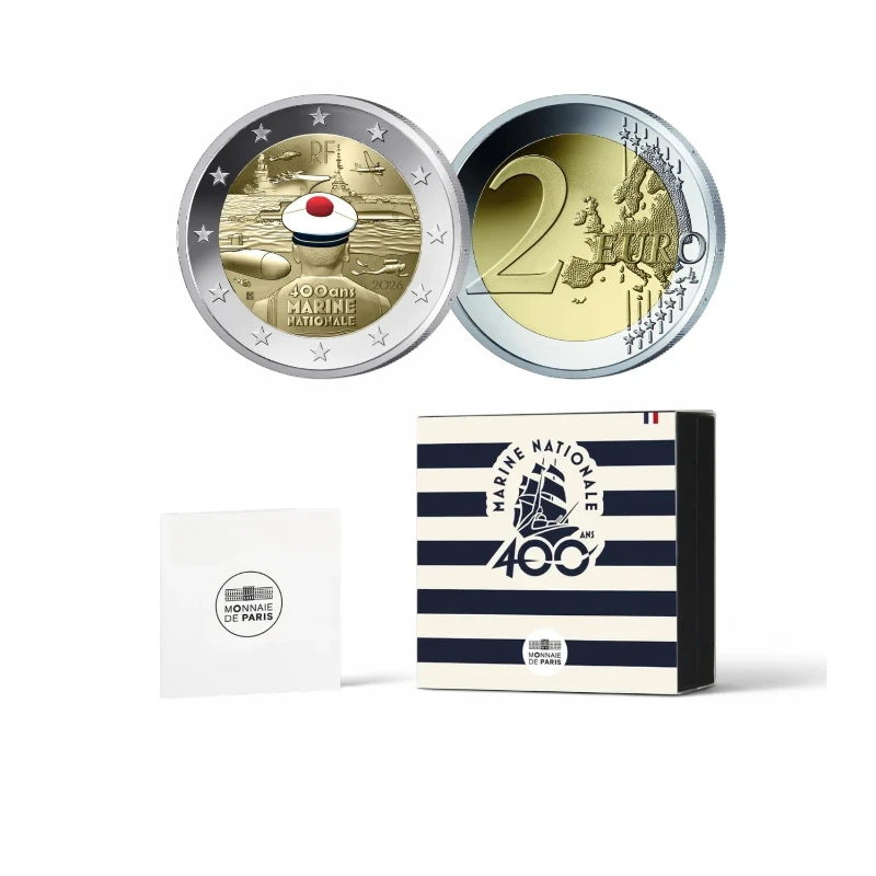 Franca 2026 – Marinha Francesa – 2€ Proof