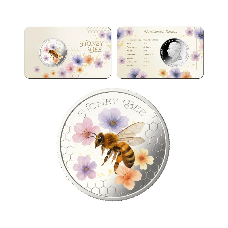 Solomon Islands 2026 –  Honey Bee Watercolour – 0.50§