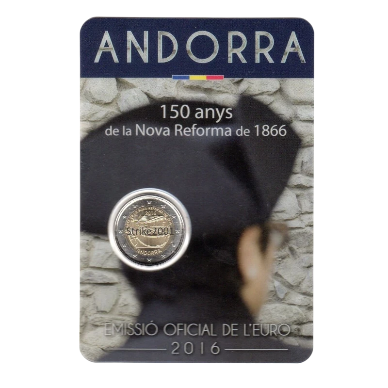 Andorra 2016 – Nova Reforma de 1866 – 2€ 