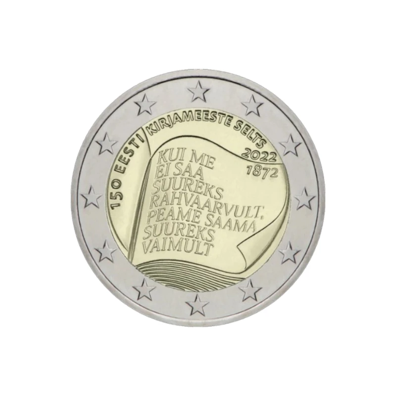 Estónia 2022 – Sociedade dos Literatos Estónios – 2€ 