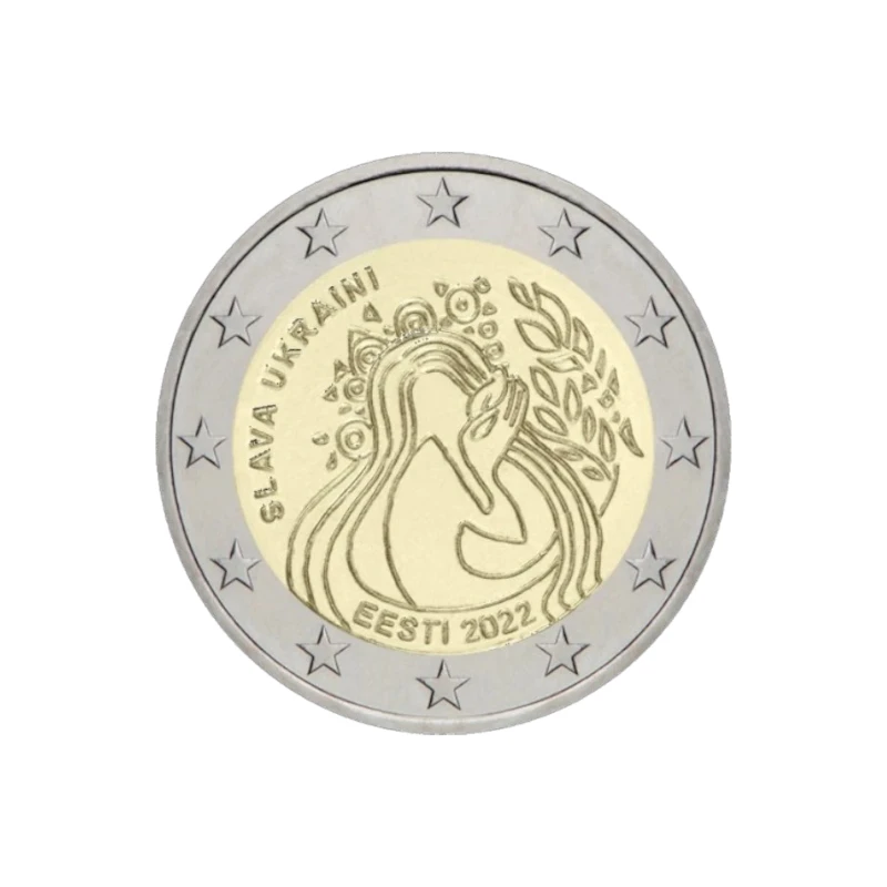 Estónia 2022 – Ucrânia e Liberdade – 2€ 