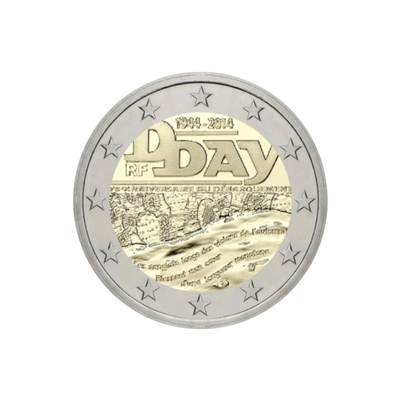 Franca 2014 – Normandia – Dia D– 2€  
