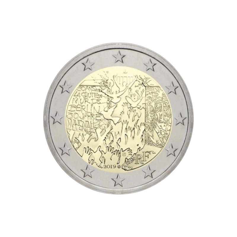 Franca 2019 – Muro de Berlim – 2€  