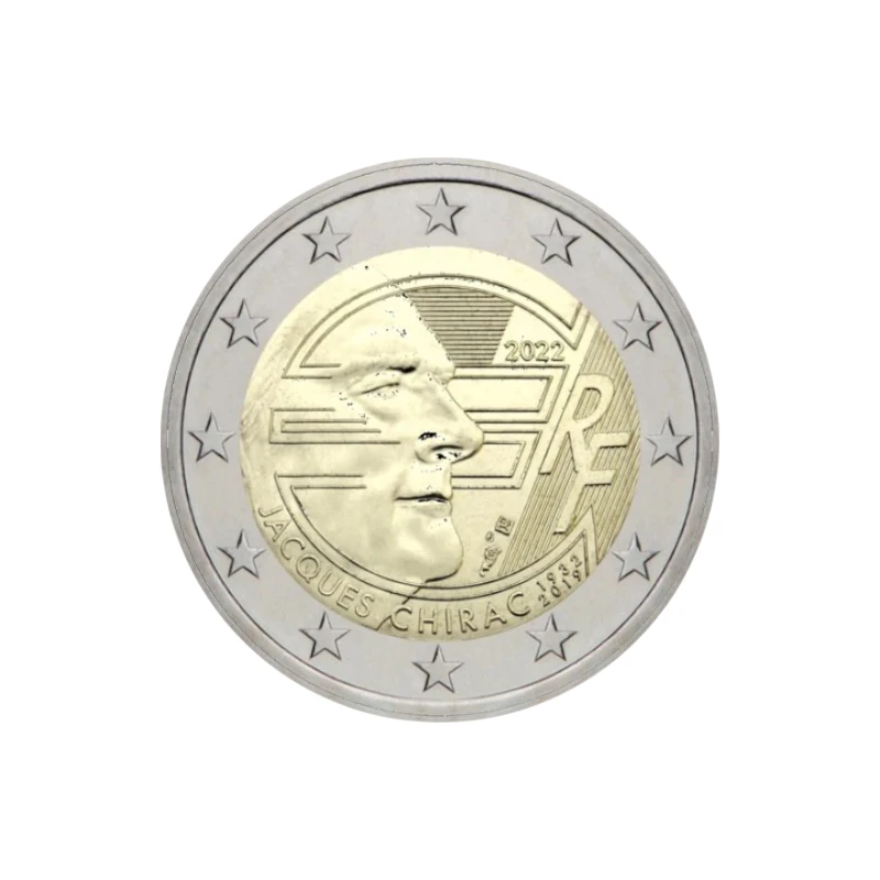 Franca 2022 – Jacques Chirac – 2€ 