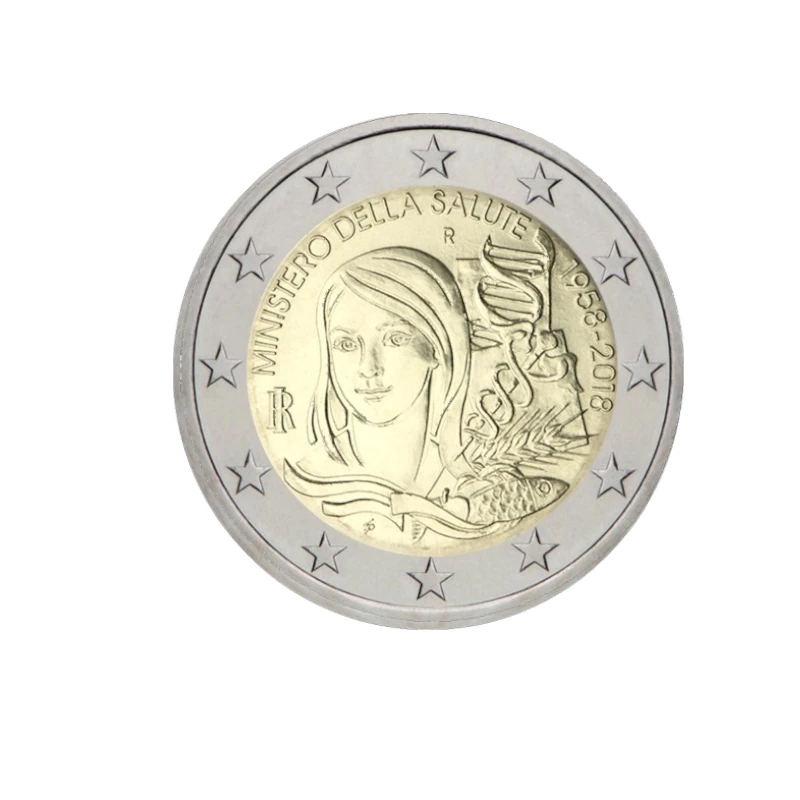 Itália 2018 – Ministério da Saúde – 2€ 