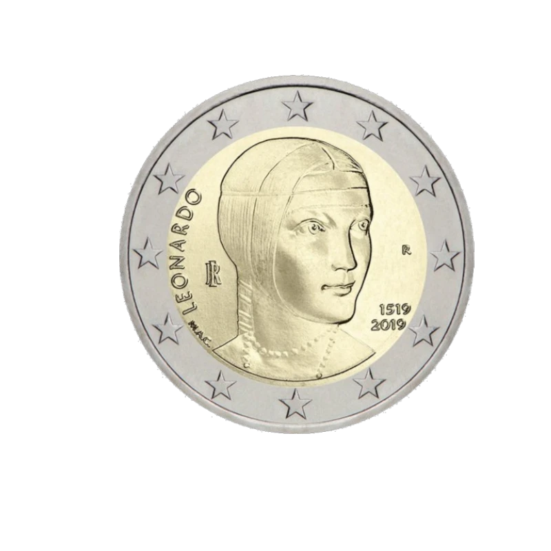 Itália 2019 – Leonardo da Vinci  – 2€  