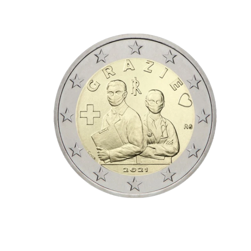Itália 2021 – Grazie - Profissionais de Saúde – 2€ 