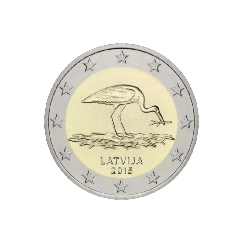 Letónia 2015 – Cegonha – 2€   