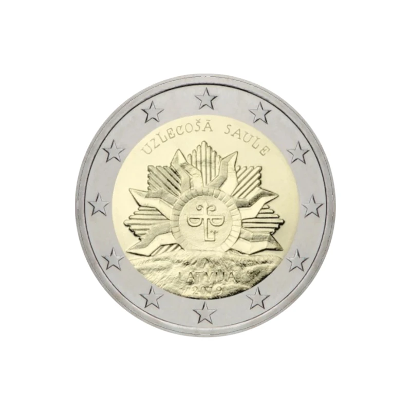 Letónia 2019 – Rising Sun – 2€ 