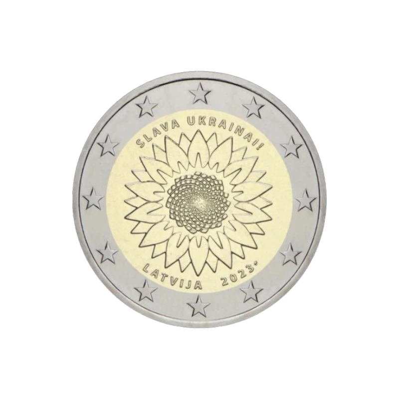 Letónia 2023 – Slava Ukrainai – 2€  