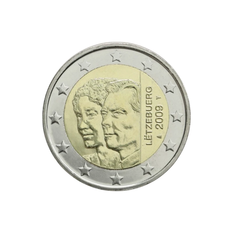 Luxemburgo 2009 – Grão-Duque Henri e Grã-Duquesa Charlotte – 2€