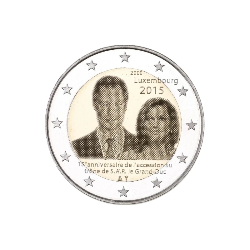 Luxemburgo 2015 – Ascensão ao Trono de S.R.H. o Grão-Duque – 2€