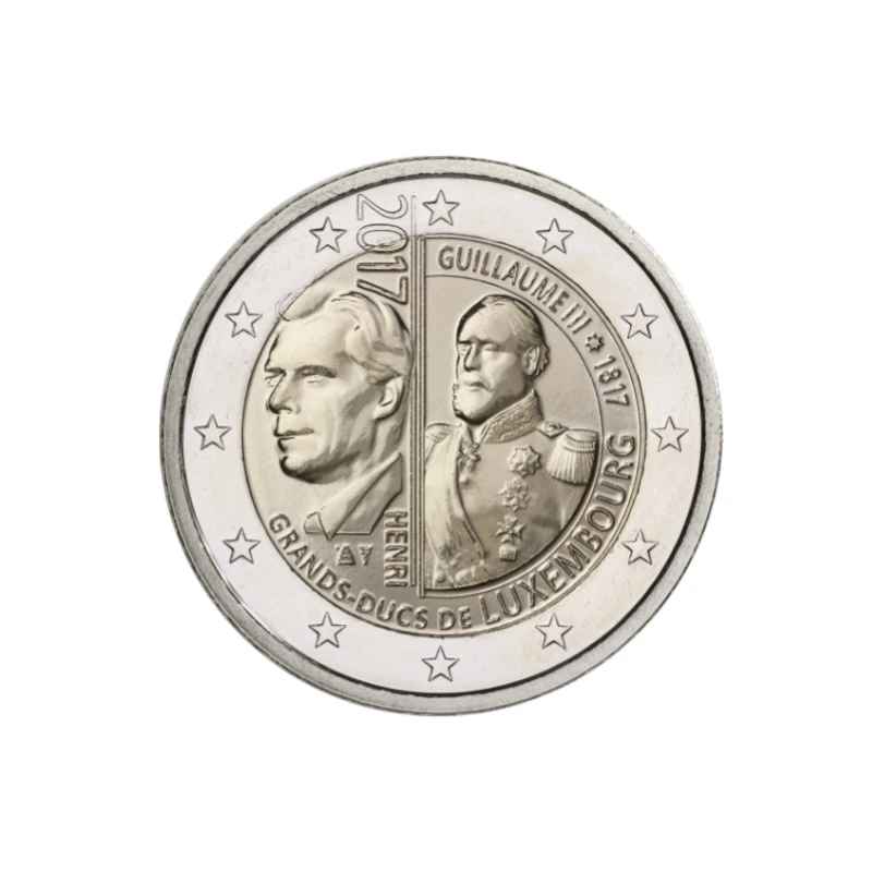 Luxemburgo 2017 – Grão-Duque Guilherme III – 2€ 