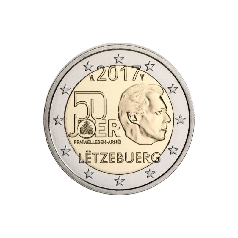 Luxemburgo 2017 –  Exército Luxemburguês – 2€