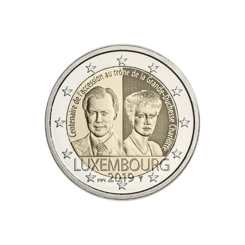 Luxemburgo 2019 – Casamento Grã-Duquesa Charlotte – 2€  