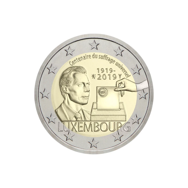 Luxemburgo 2019 – Sufrágio Universal – 2€