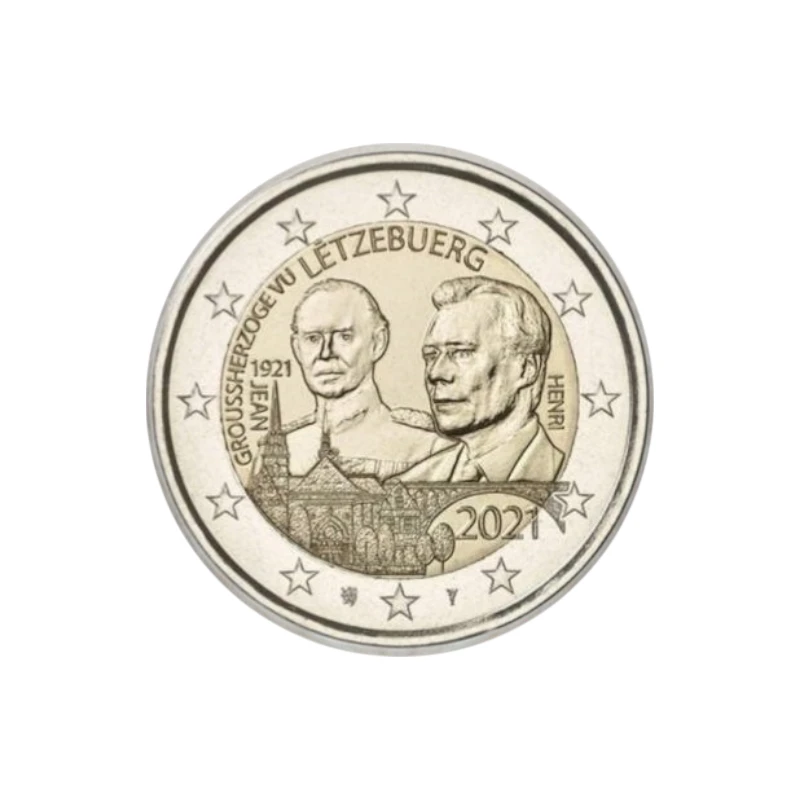 Luxemburgo 2021 – Nascimento Grão-Duque Jean – 2€