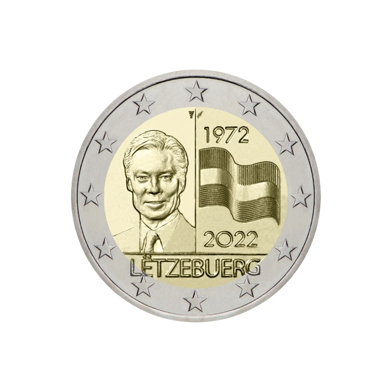 Luxemburgo 2022 – Bandeira de Luxemburgo – 2€