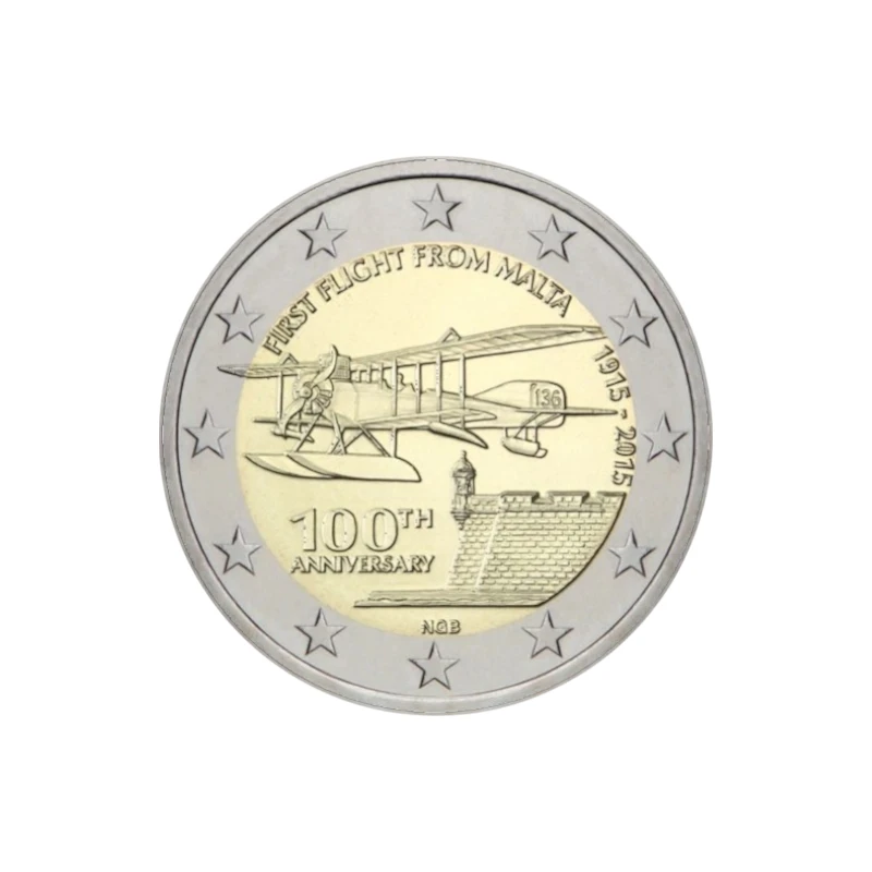 Malta 2015 – Primeiro Voo – 2€   