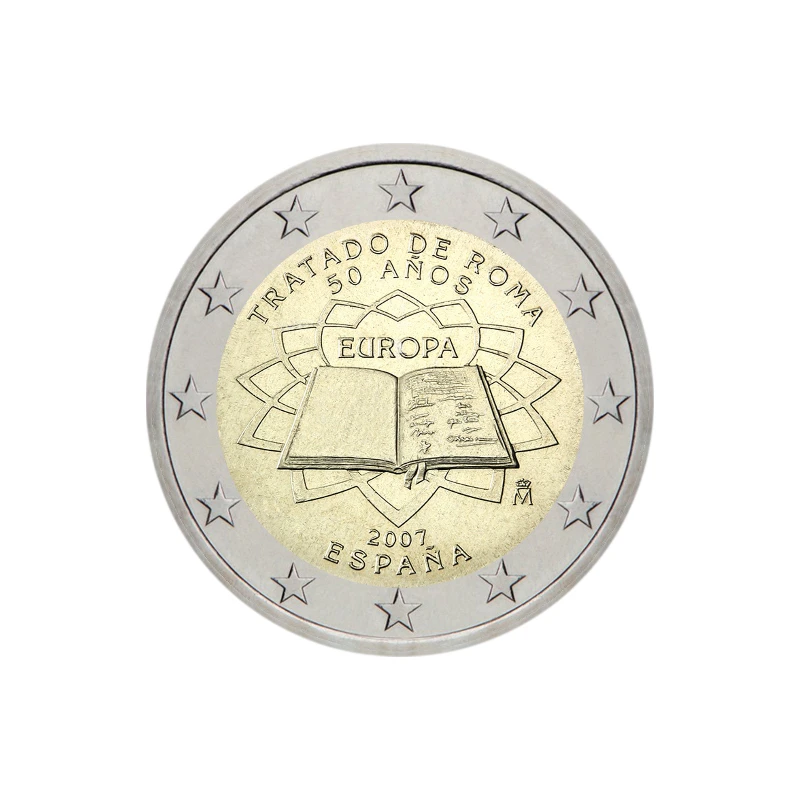 Espanha 2007 – Tratado de Roma – 2€ 