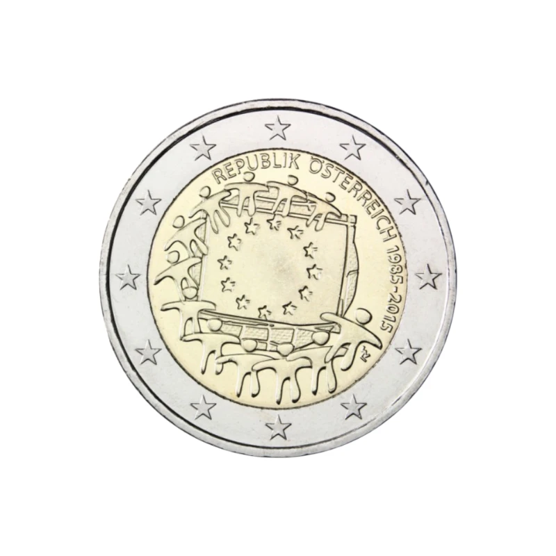Áustria 2015 – Bandeira EU 2€ 