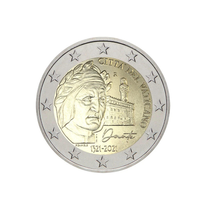 Vaticano 2021 – Dante Alighieri – 2€ 
