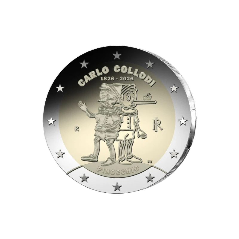 Itália 2026 – Pinocchio – 2€ Reverse
