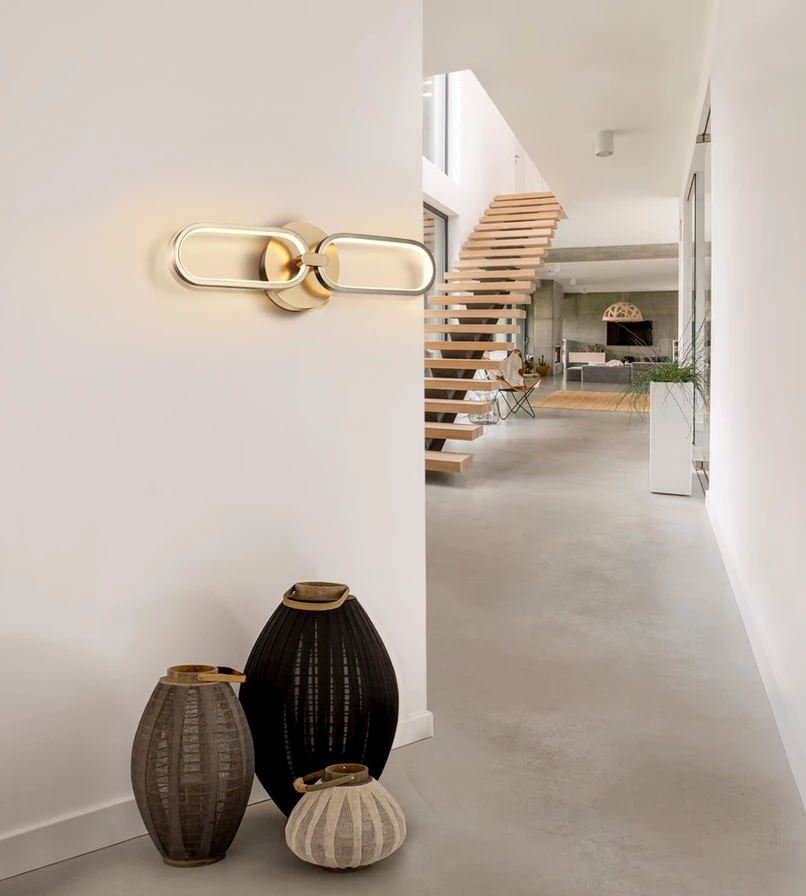 Colette - APLIQUE 2L LED·COLETTE· OURO ROSA