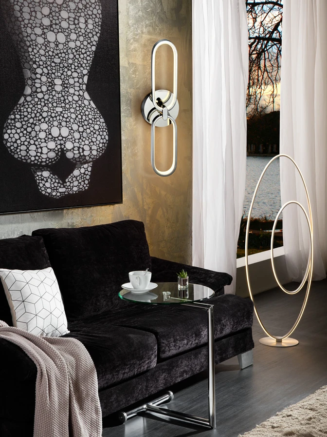 Colette - APLIQUE 2L LED·COLETTE· CRÓMIO