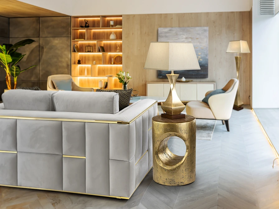 Deco - SECRETÁRIA DECO DOURADO PEQ 1L