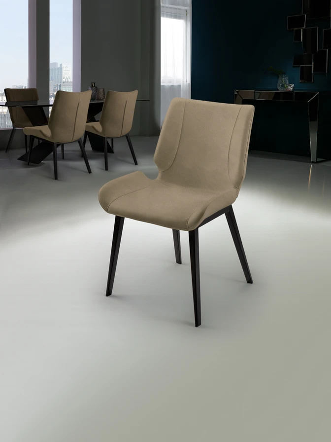 Kiara - CADEIRA ·KIARA· PRETO/BEJE