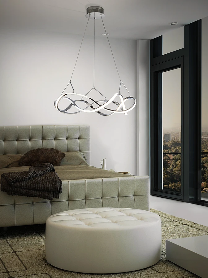 Molly - CAND. LED ·MOLLY· 53Ø CRÓMIO